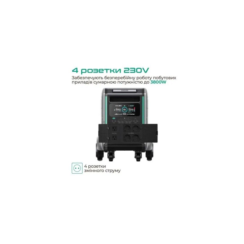 Зарядна станція Zendure SuperBase V6400 (ZDSBV6400-GY-EU) без UPS! — фото 3