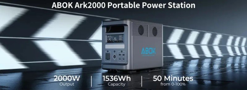 Зарядная станция ABOK 2000 Вт екофлов ecoflow экофлоу — фото 3