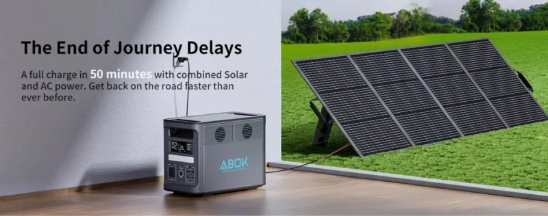 Зарядная станция ABOK 2000 Вт екофлов ecoflow экофлоу — фото 4
