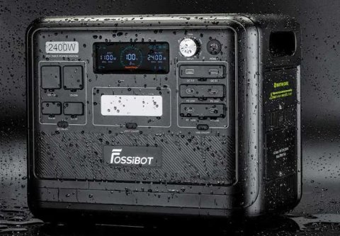 Зарядная станция FOSSIBOT F2400 BLACK Мощность 2400 Вт, Ёмкость 2048 Вт/час (UPS, ИБП)