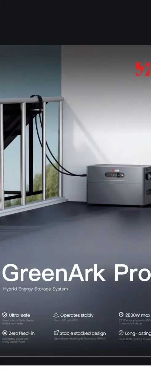 Зарядная станция GreenArk Pro 2400W от JET Energy LiFePO4  2560W*h 5квт 10 квт — фото 6