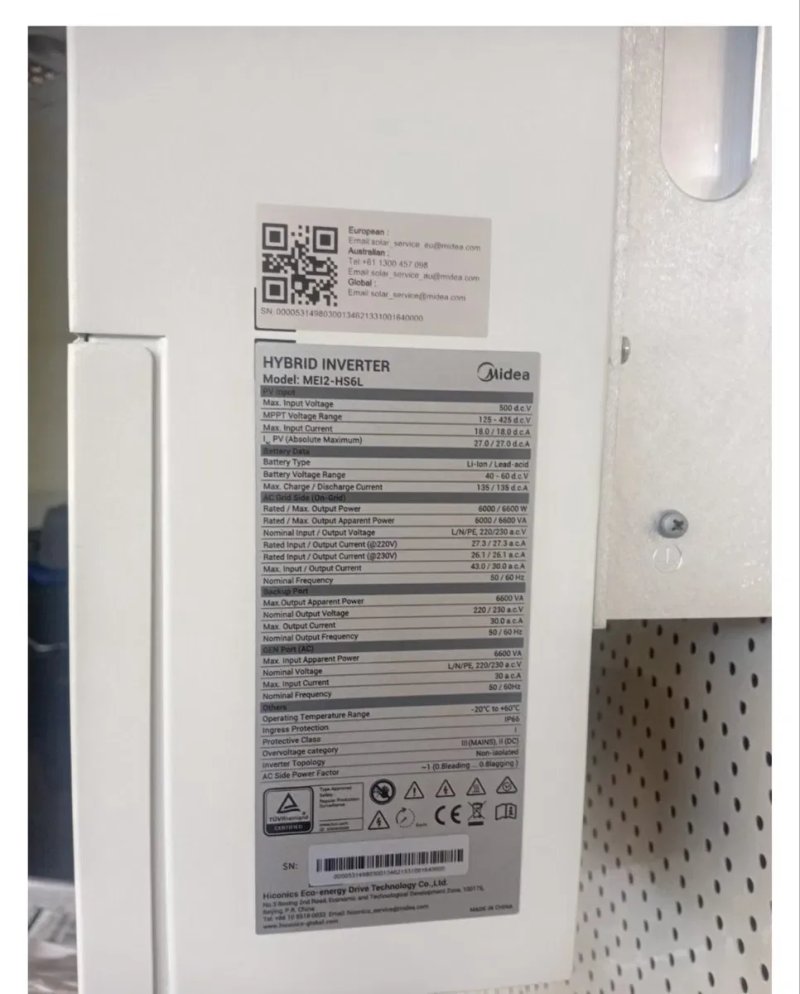 Зарядная станция MIDEA MEI2-HS6L + MEB2-B5L-RA — фото 4