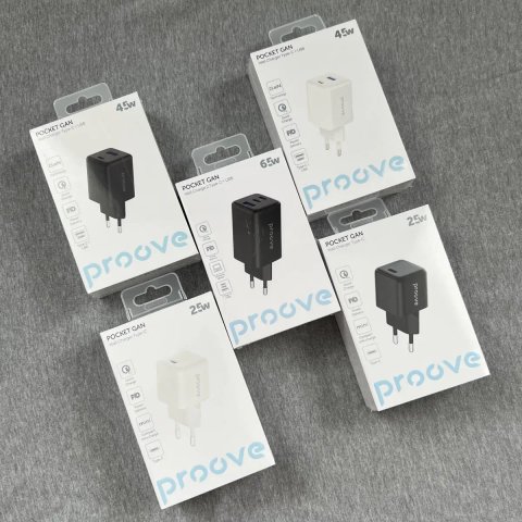 Зарядні пристрої Proove | 20W / 25W / 30W / 45W / 65W | Type-C / USB | НОВІ / ЗАПАКОВАНІ | Велика наявність | Преміальна ЯКІСТЬ !!!