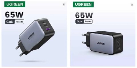 Зарядний пристрій UGREEN Nexode 65W GaN (CD244)/(X556)/(X755)/(X860)