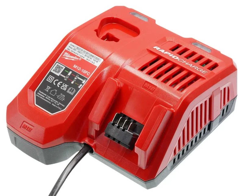 Зарядное устройство Milwaukee M12-18FC Европа оригинал 220V. 4932451079, шур1012 — фото 4