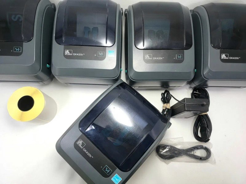 Zebra GK420T принтер етикеток 101мм термотрансферний USB ПОШТА — фото 2