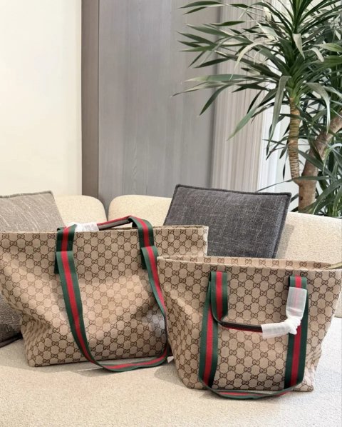 Женская текстильная сумка Gucci Giglio Shoper