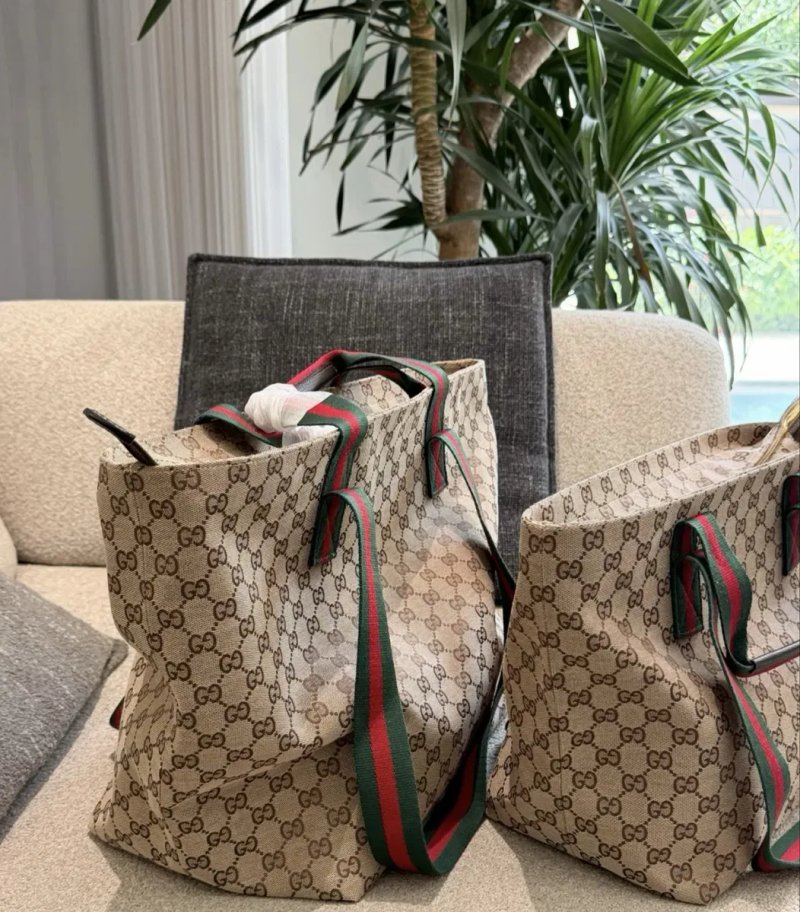 Женская текстильная сумка Gucci Giglio Shoper — фото 2