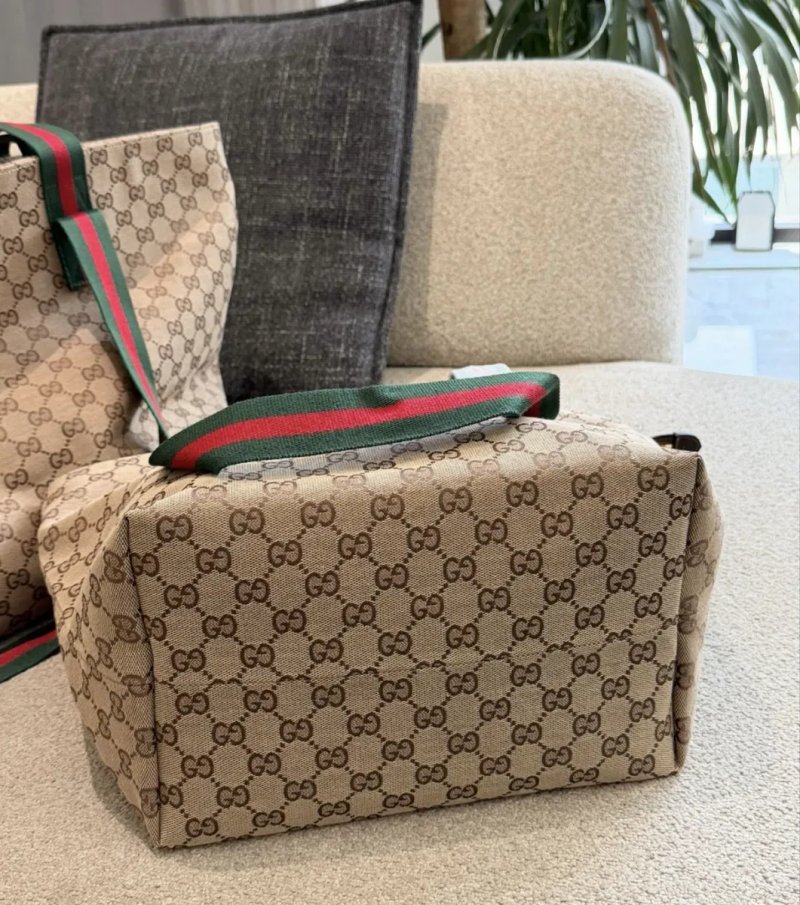 Женская текстильная сумка Gucci Giglio Shoper — фото 5