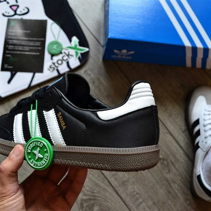 Женские кроссовки Adidas Samba OG 'Black\White\Gum' 36-40 — фото 6