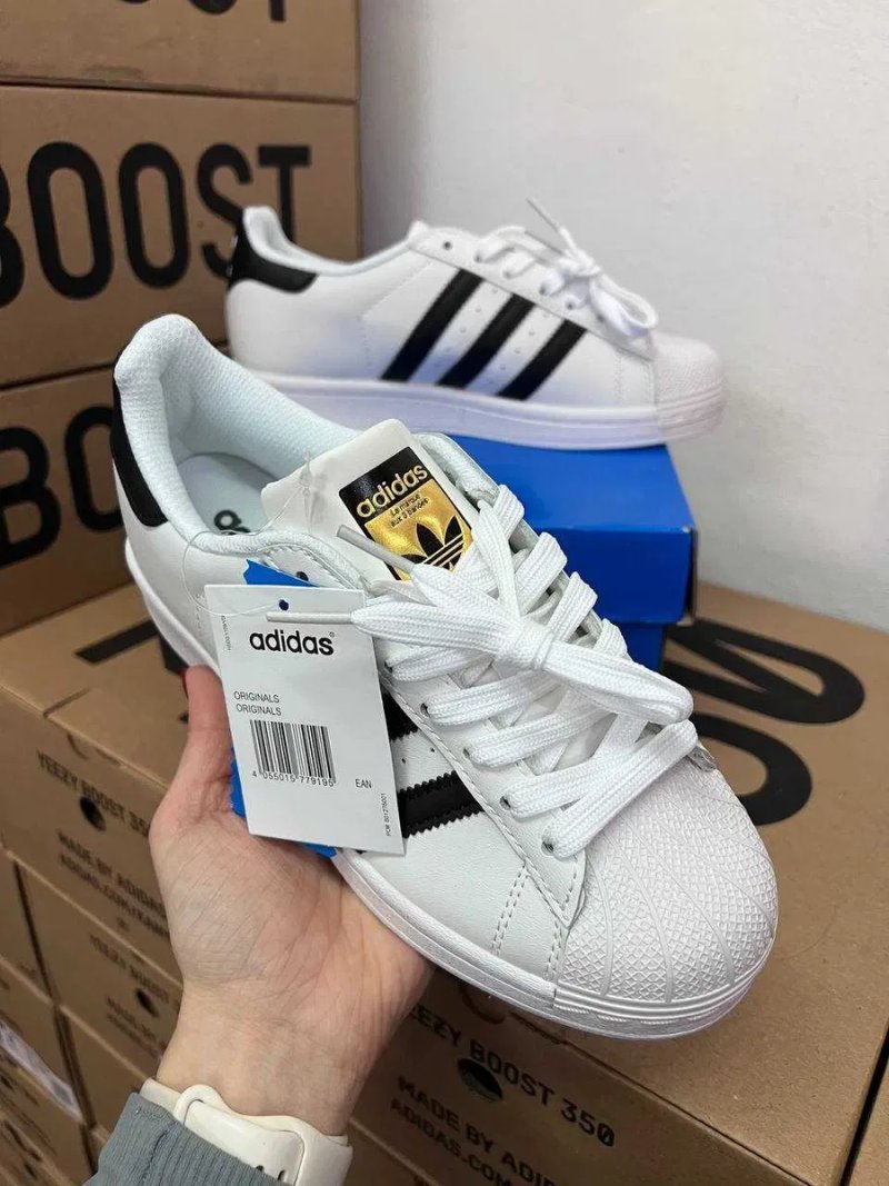 Женские кроссовки Adidas Superstar "White" Размеры 36-41 — фото 2