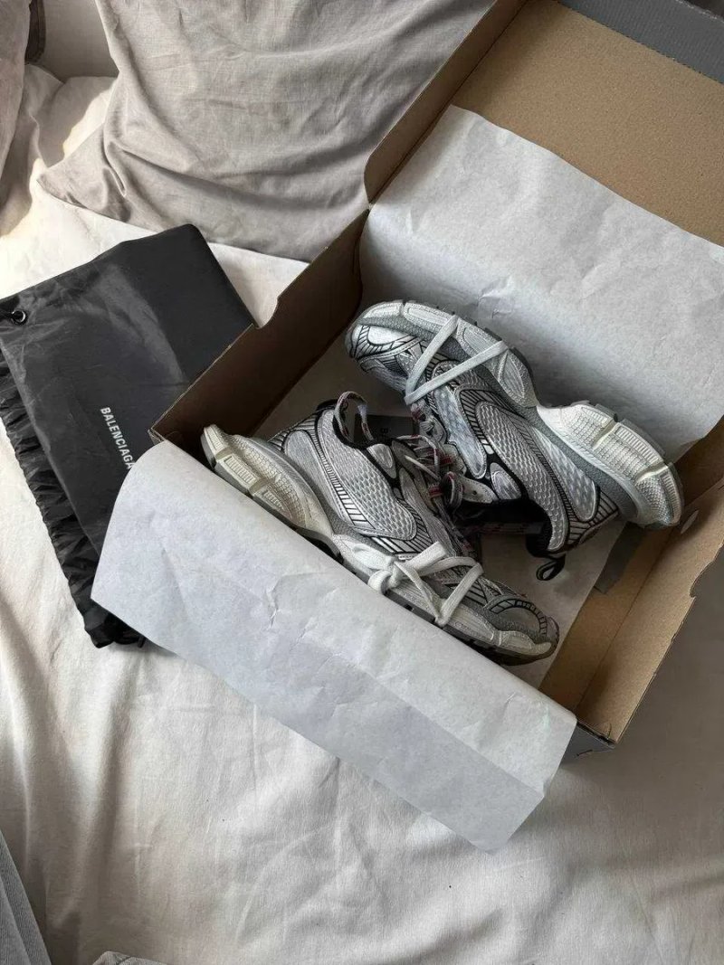 Женские кроссовки Balenciaga 3XL grey silver / Баленсиага 3ХЛ серые 36 37 38 39 40 — фото 5