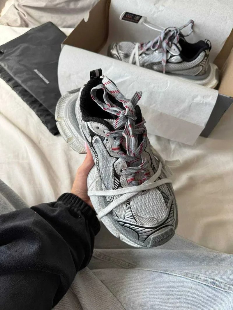 Женские кроссовки Balenciaga 3XL grey silver / Баленсиага 3ХЛ серые 36 37 38 39 40 — фото 8