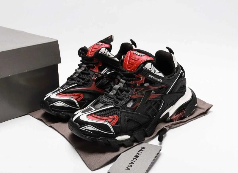 Женские кроссовки Balenciaga Track 2 Black Red. 36-40 — фото 2