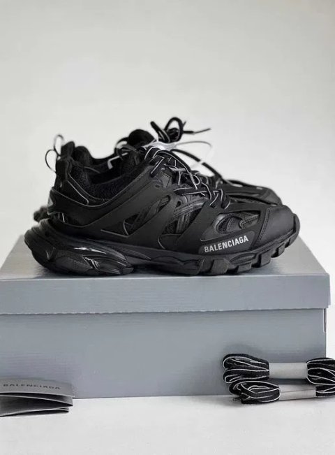 Женские кроссовки Balenciaga Track 3.0 Black Premium. Размеры 36-40
