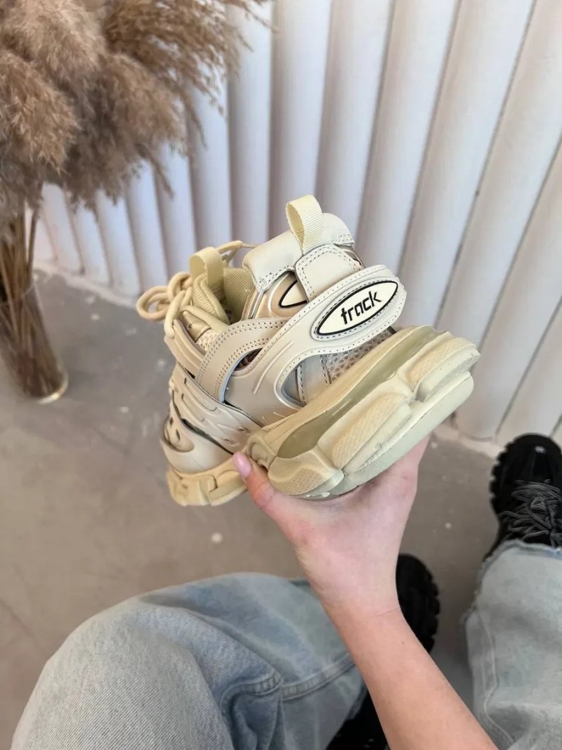 Женские кроссовки Balenciaga Track beige / Баленсиага трак бежевые 36 37 38 39 40 — фото 4