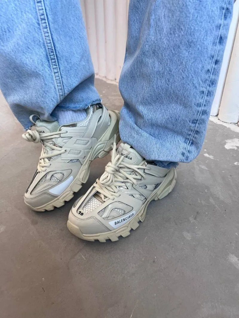 Женские кроссовки Balenciaga Track beige / Баленсиага трак бежевые 36 37 38 39 40 — фото 5