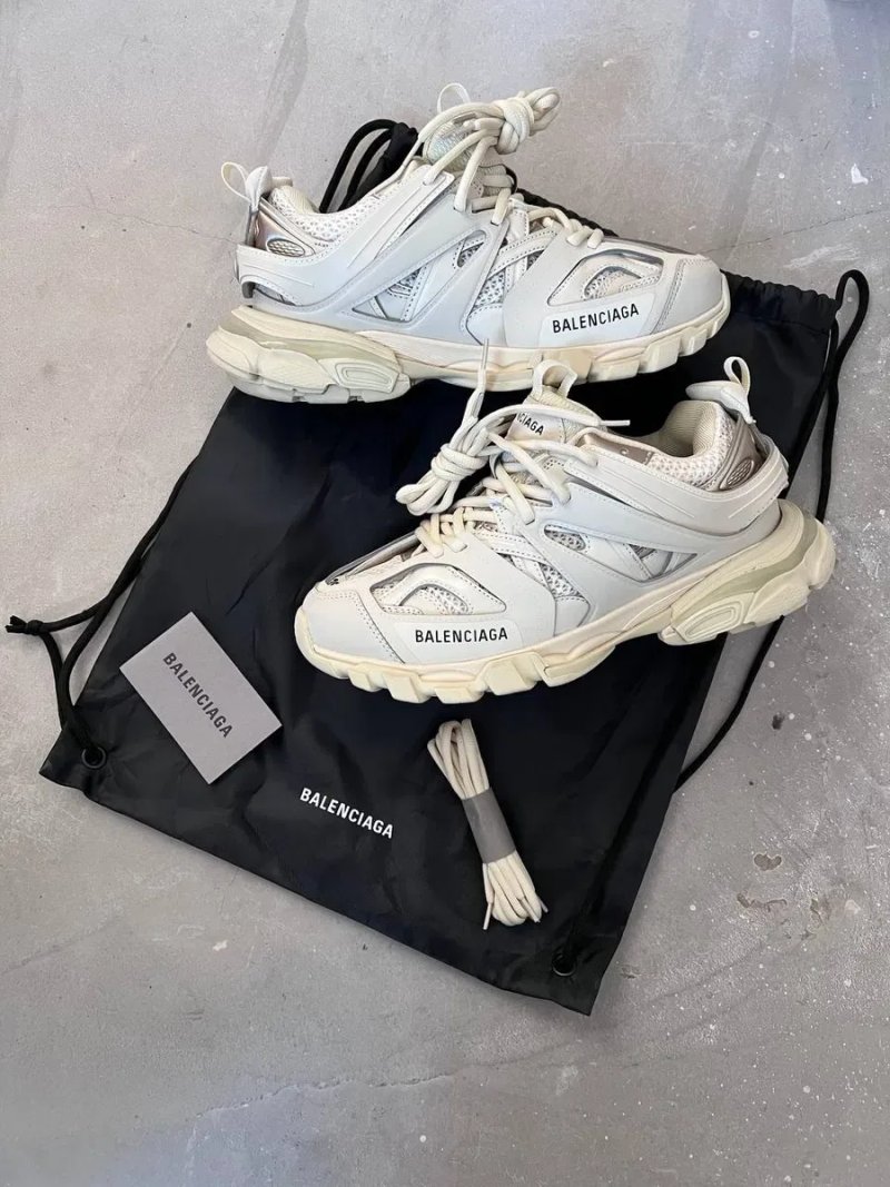 Женские кроссовки Balenciaga Track beige / Баленсиага трак бежевые 36 37 38 39 40 — фото 8