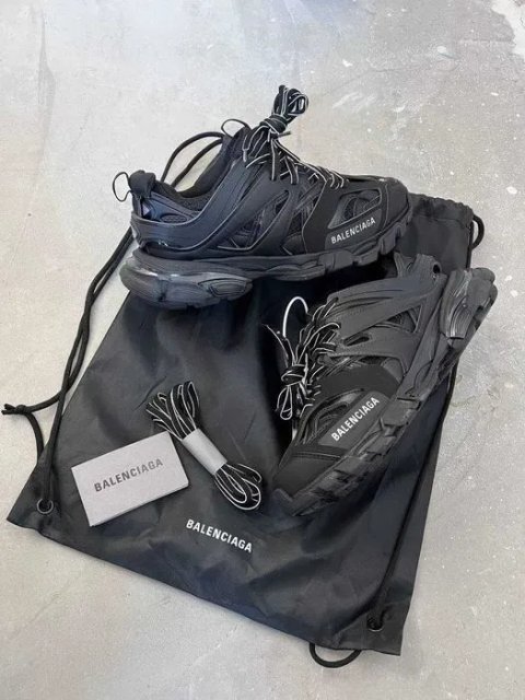 Женские кроссовки Balenciaga Track Black Luxe. Размеры 36-41