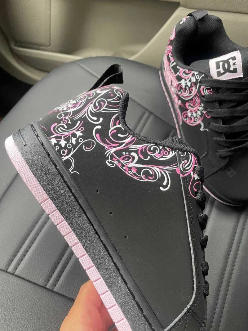 Женские кроссовки DC Shoes Court Graffik "Black/Pink" Размеры 36-41 — фото 4