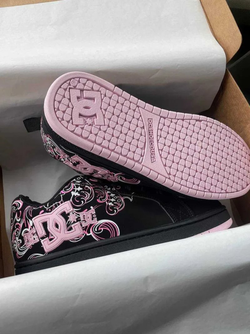 Женские кроссовки DC Shoes Court Graffik "Black/Pink" Размеры 36-41 — фото 7