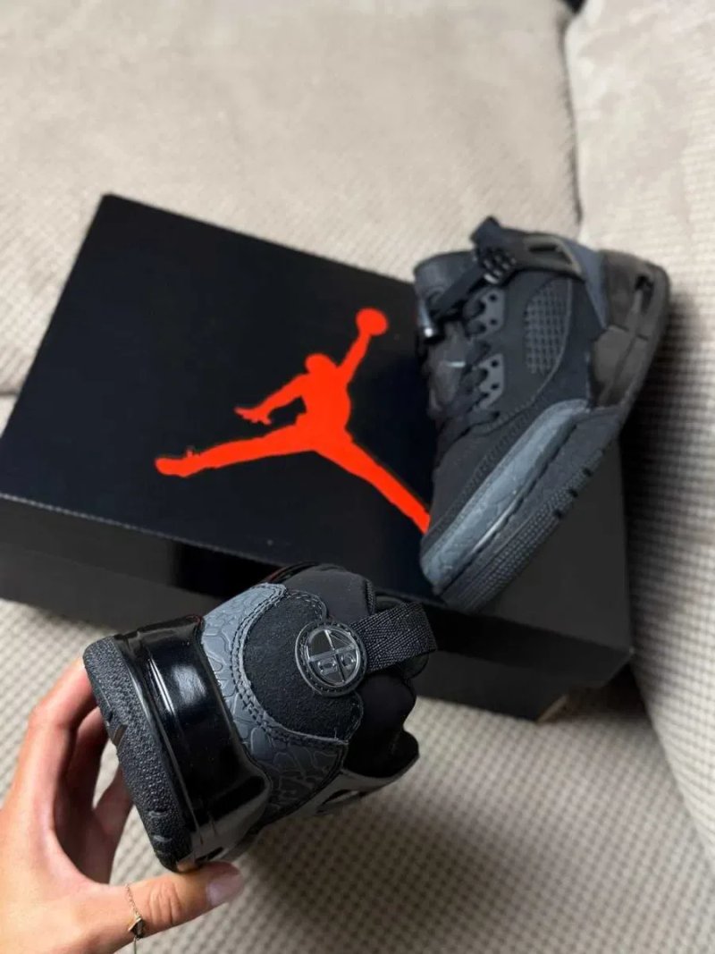 Женские кроссовки Nike Air Jordan 3 Spizike Low "Black Cat" 36-40 — фото 6