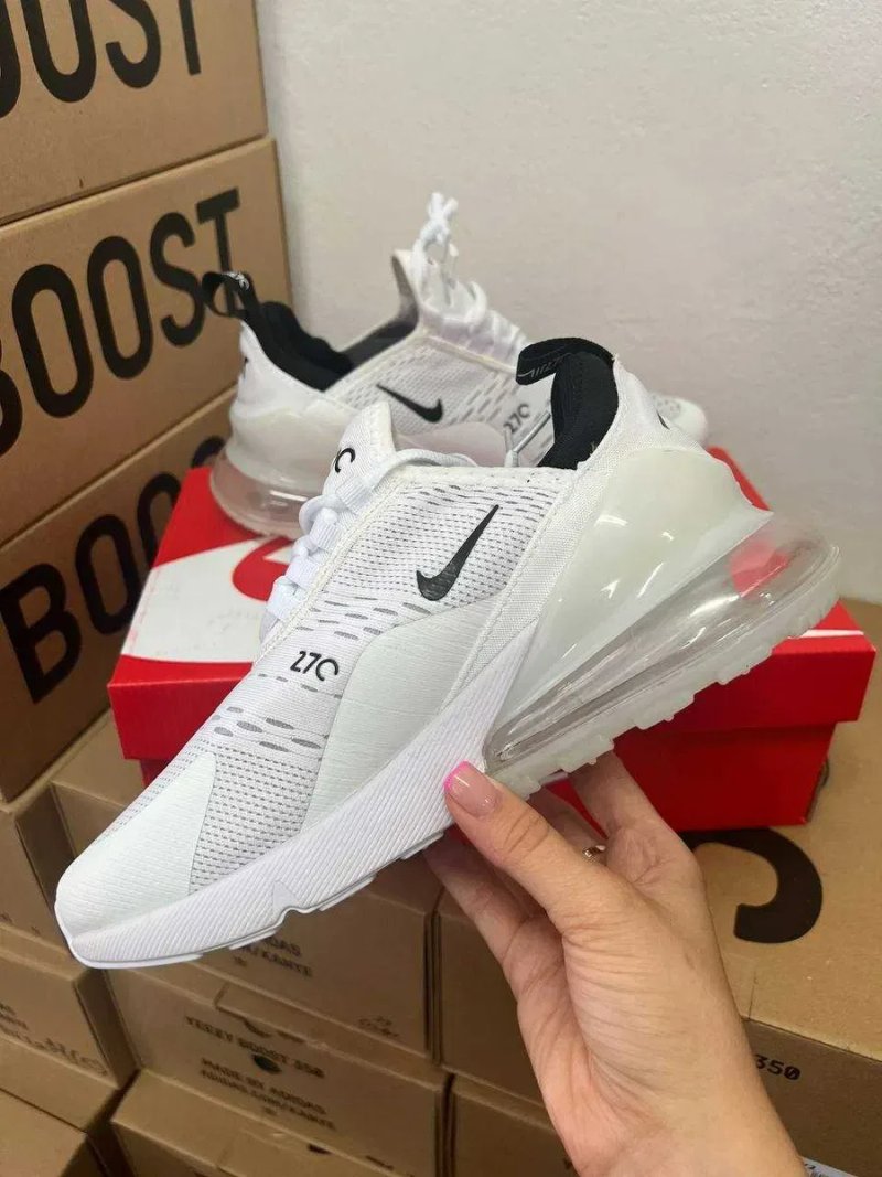 Женские кроссовки Nike Air Max 270 white / Найк Аир Макс 270 белые 36 37 38 39 40 — фото 2