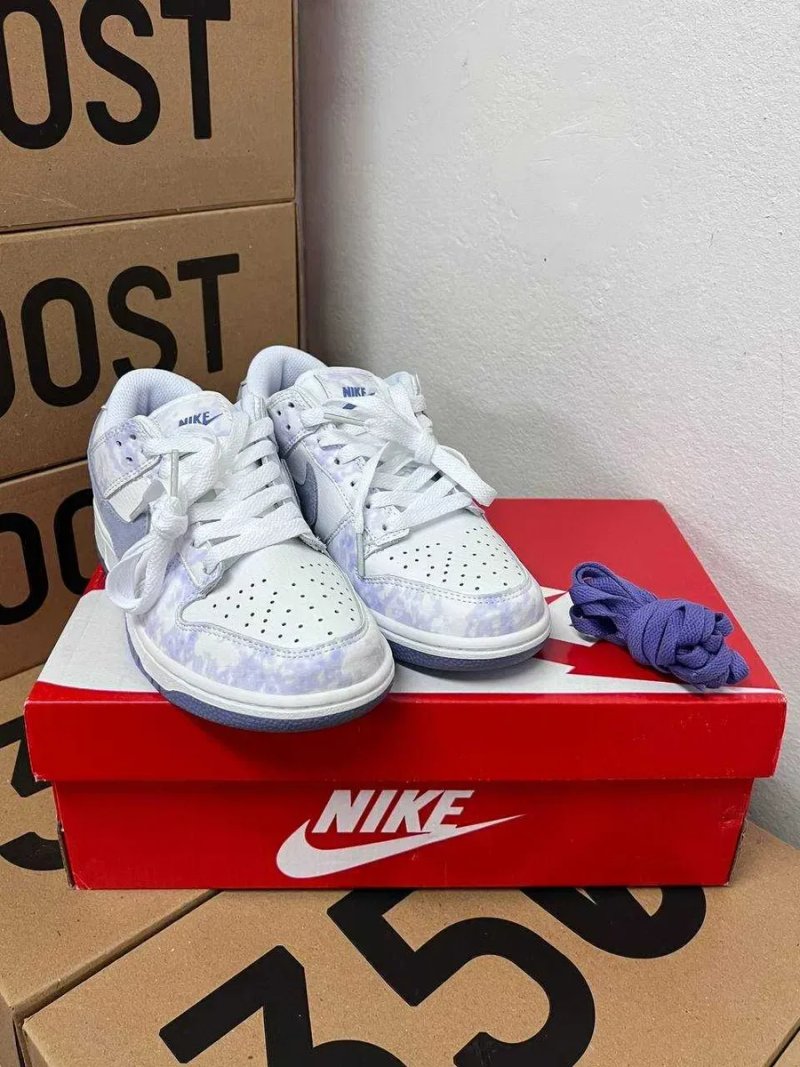 Женские кроссовки Nike Dunk SB purple pulse / Найк Данк белые фиолетовые 36 37 38 39 40 41 — фото 2