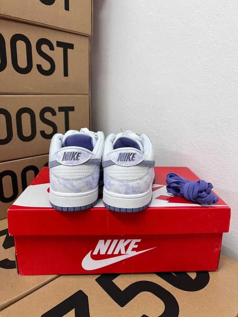 Женские кроссовки Nike Dunk SB purple pulse / Найк Данк белые фиолетовые 36 37 38 39 40 41 — фото 3