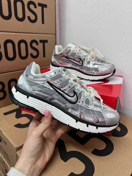 Женские кроссовки Nike P-6000 / Найк П-6000 серые 36 37 38 39 40 — фото 3