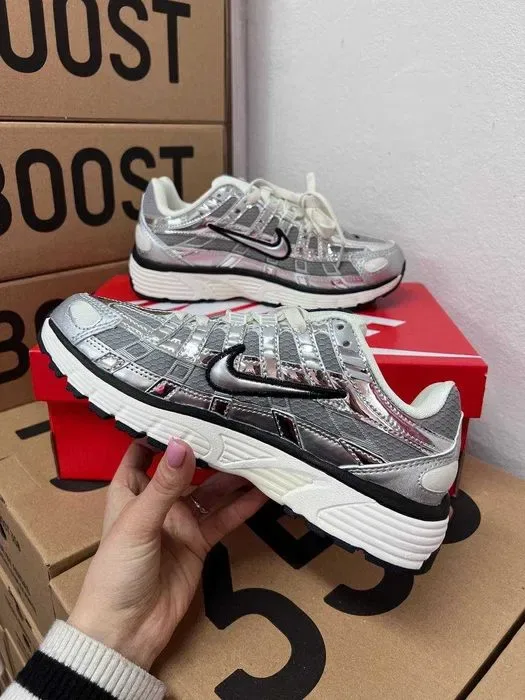 Женские кроссовки Nike P-6000 / Найк П-6000 серые 36 37 38 39 40 — фото 5