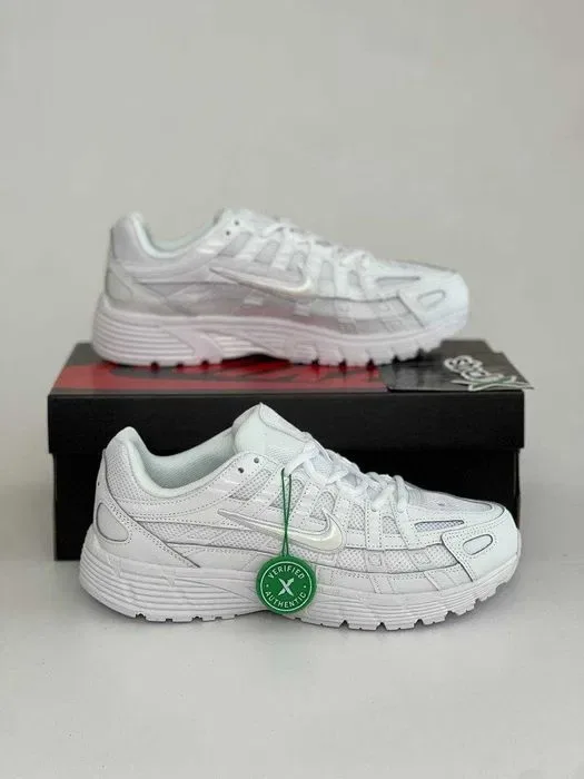 Женские кроссовки Nike P-6000 Triple White Premium. Размеры 36-40 — фото 4