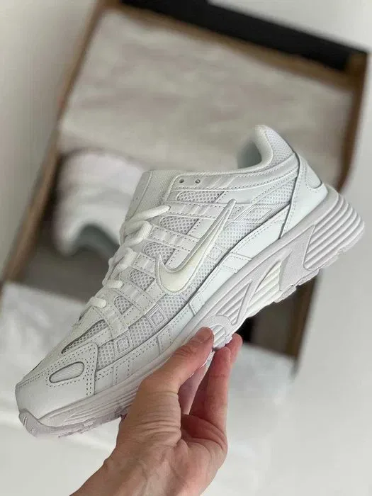 Женские кроссовки Nike P-6000 Triple White Premium. Размеры 36-40 — фото 6