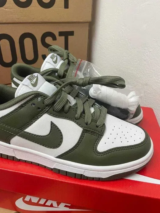 Женские кроссовки Nike SB dunk olive / Найк СБ данки зеленые 37 38 39 — фото 2