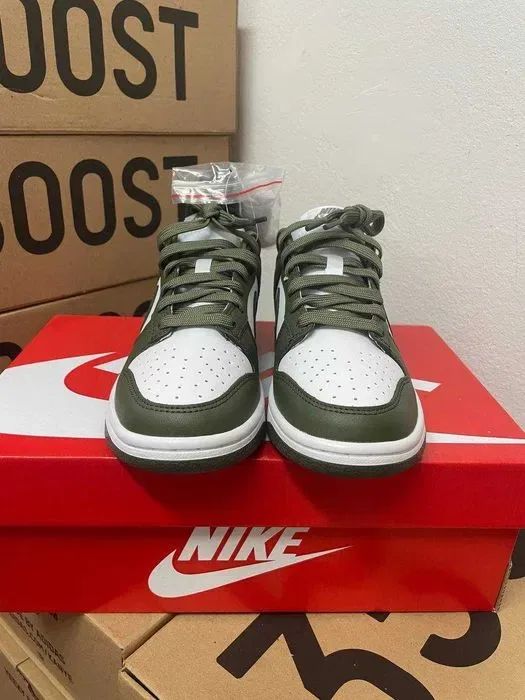 Женские кроссовки Nike SB dunk olive / Найк СБ данки зеленые 37 38 39 — фото 3