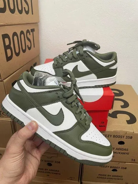 Женские кроссовки Nike SB dunk olive / Найк СБ данки зеленые 37 38 39 — фото 4