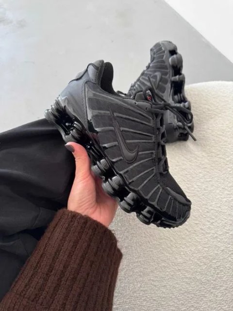 Женские кроссовки Nike Shox TL Black Premium. 36-40