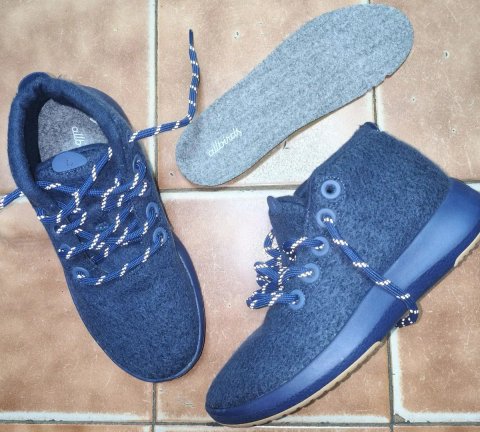 Женские высокие водонепроницаемые кроссовки Allbirds Wool Runner-up Mizzle, меринос демисезон 24см 37р