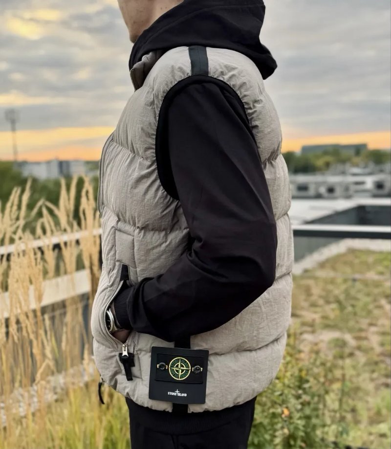Жилет Stone Island Crinkle Reps Down Vest — фото 2