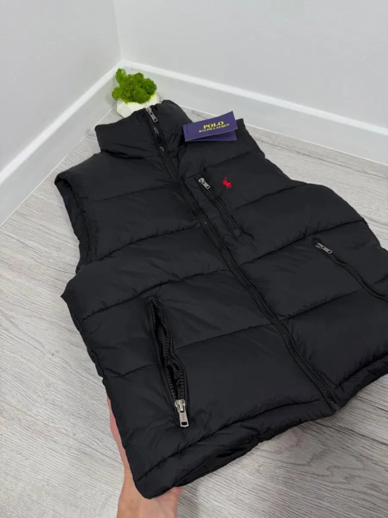 Жилетка Polo Ralph Lauren чорна Чоловіча безрукавка Поло осніння — фото 4