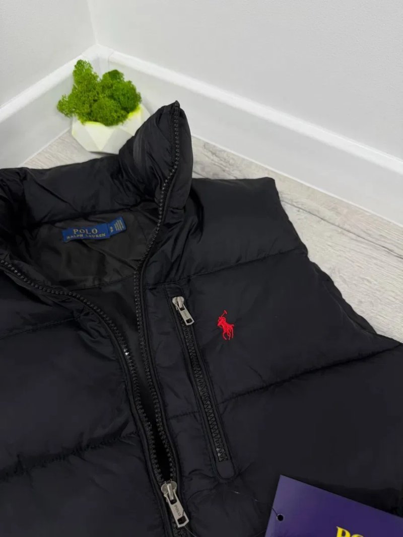 Жилетка Polo Ralph Lauren чорна Чоловіча безрукавка Поло осніння — фото 6