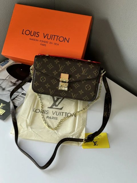Жіноча сумка Louis Vuitton пошет кроссбоди женская сумка клатч луи