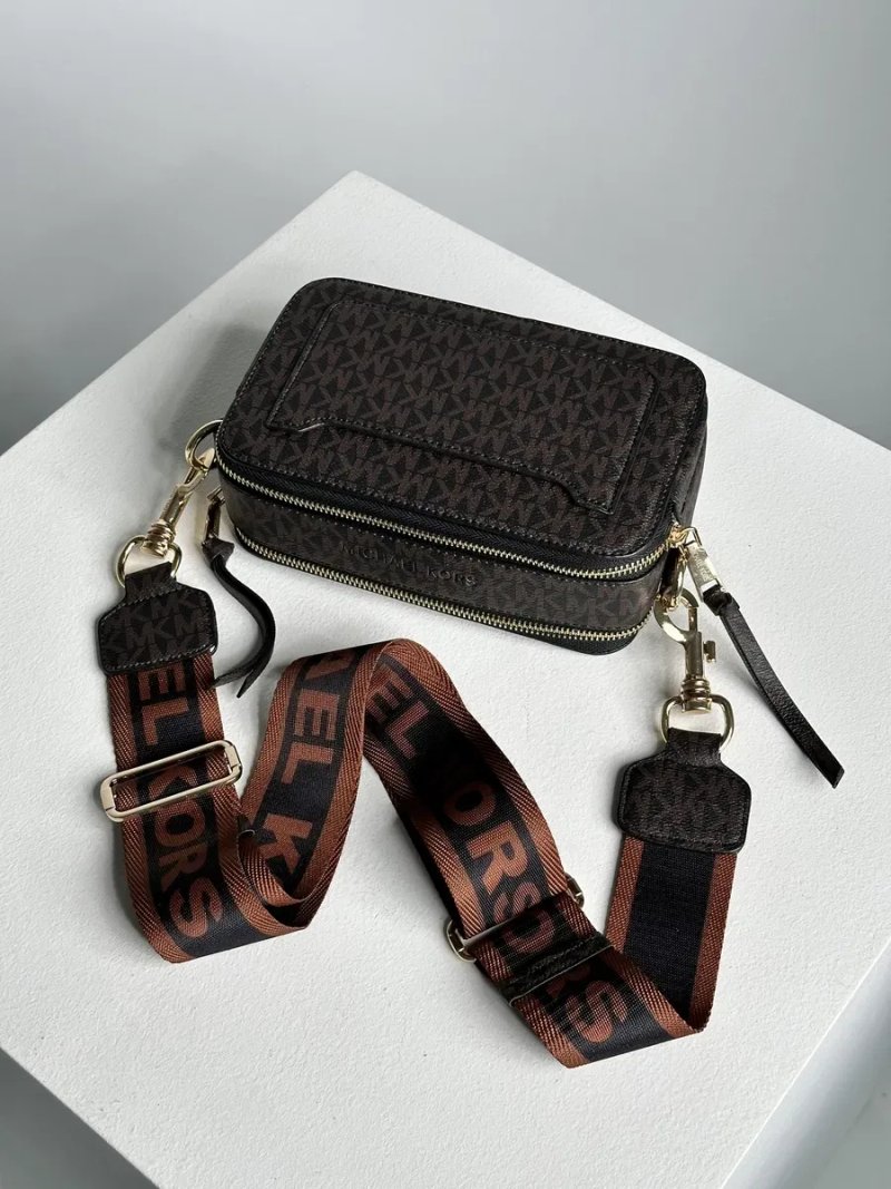 Жіноча сумка Michael Kors кросбоді Люкс женская сумка на плечо клатч МК коричневая — фото 6