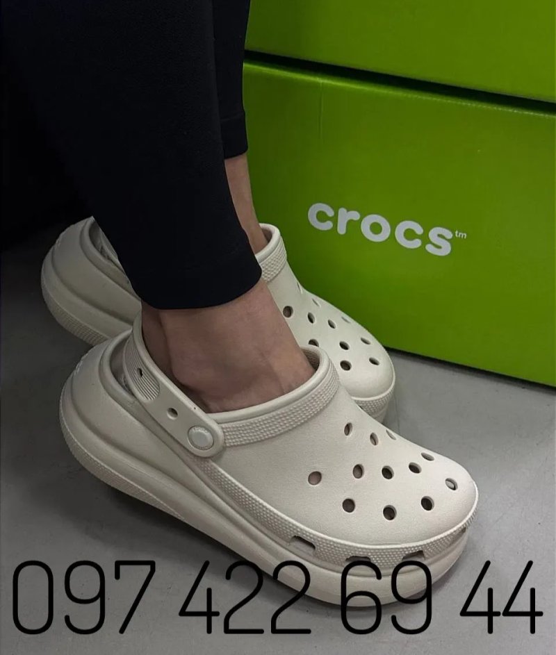 Жіночі Crocs Classic Crush супер Новинка Crocs на Платформі — фото 2