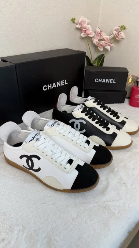 Жіночі кеди Chanel кросівки 36 37 38 39 40 чорні білі