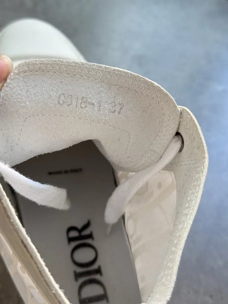 Жіночі кеди Dior B23 High Top White Oblique (Розмір 37 / 24 см) — фото 3