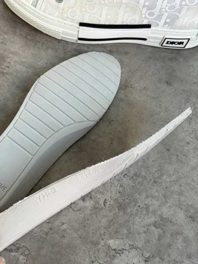 Жіночі кеди Dior B23 High Top White Oblique (Розмір 37 / 24 см) — фото 6
