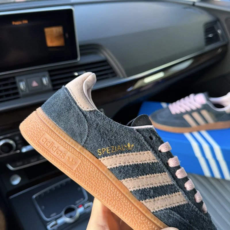 Жіночі кеди кросівки адідас сині замша Adidas Spezial blue pink beige — фото 8