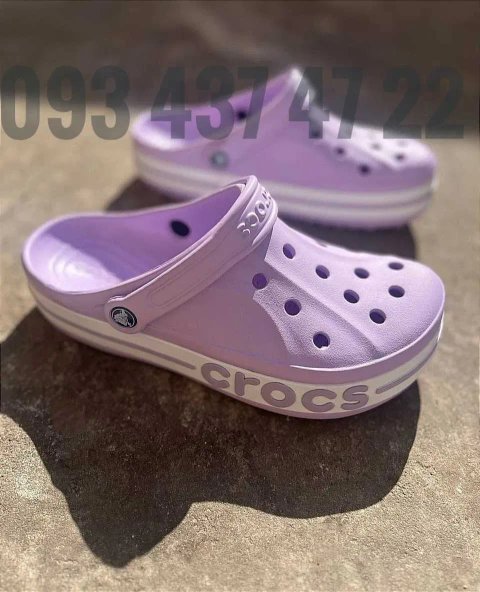 Жіночі Крокси Сабо Bayaband лаванда рожеві блакитні біліCrocs Bayaband
