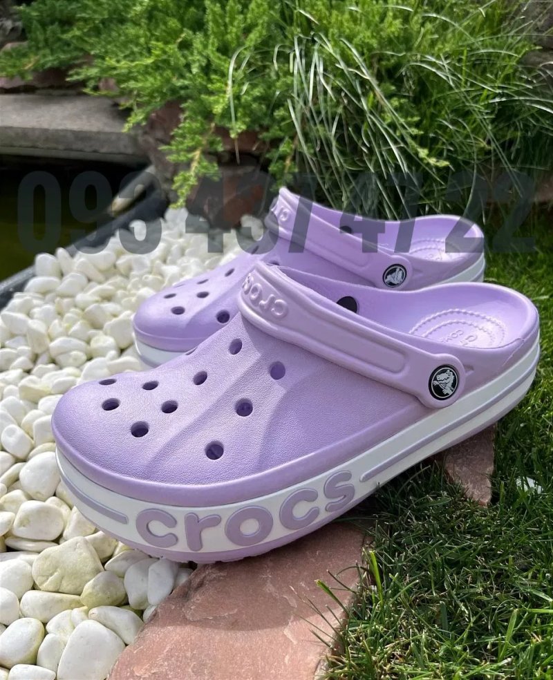 Жіночі Крокси Сабо Bayaband лаванда рожеві блакитні біліCrocs Bayaband — фото 6